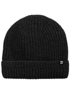 Block Hats Men's Ribbed-Cuff Sherpa Lined Beanie Black Size Regular